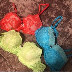 Three Victoria’s Secret Dream Angels Demi Bras